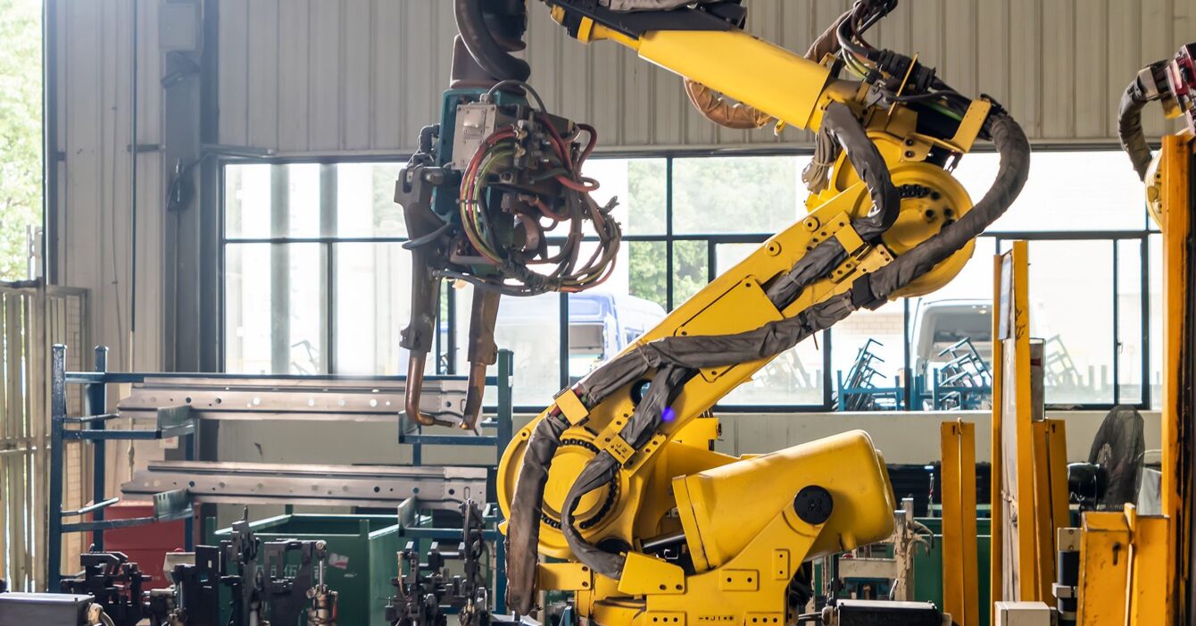 robot arm is production line 1